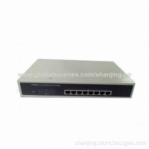 8-port Network Switch, 8 10/100Mbps Auto-negotiation Ports, 100 to 240V AC,50/60Hz Input Voltage
